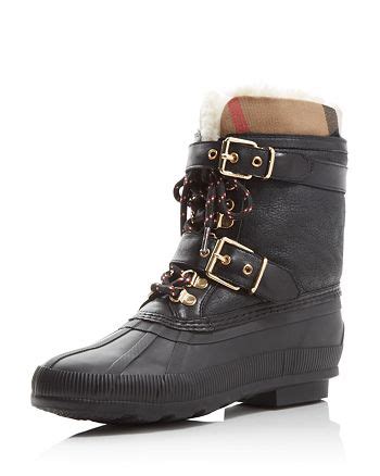 burberry windmere duck booties|burberry check back boots.